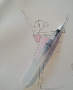 łatwe do rysowania baleriny